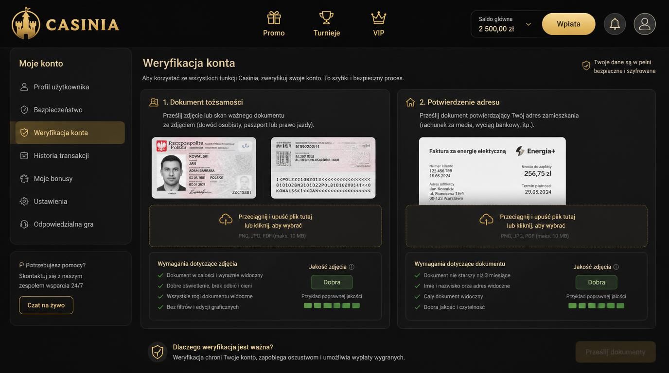 panel weryfikacji dokumentów